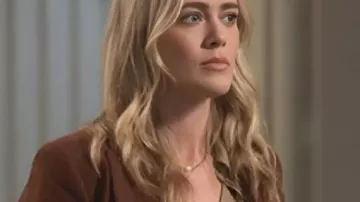 Rebecca Henderson Blouse worn by Rebecca 'Bex' Henderson (Melissa Roxburgh) as seen in The Hunting Party (S02)