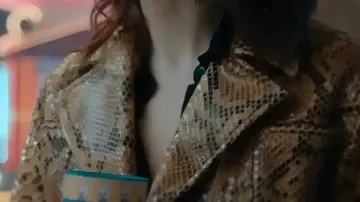 Sunny Nights Snake Effect Jacket worn by Jessica De Gouw Sunny Nights: Official Trailer