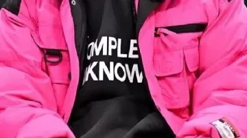 Timothee Chalamet Pink Puffer Jacket