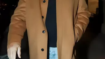 Aspen 2025 Kevin Costner Brown Coat