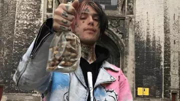Lil Peep Never Say Die Jacket in Lil Peep DIY Leather Jacket Never Say Die