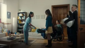 Topshop Ruched Bust Mini Slip Dress worn by Paige Greene (Ellie de Lange) as seen in Run Away (S01E04)