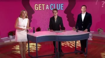 Oscar de la Renta Fringe Sequin Tweed Minidress worn by Jenna Bush Hager as seen in Today with Jenna & Friends on December 31, 2025