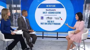 Ted Baker Canddy Fit-&-Flare Dress worn by Vicky Nguyen as seen in Today on January 1, 2026