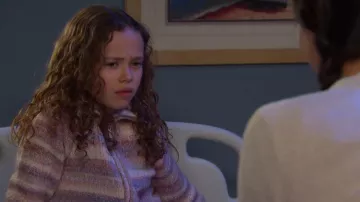 Next Kids' Stripe Zip-Up Cardigan worn by Alice Halsey as seen in Days of our Lives on December 11, 2025