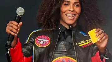 Sydney Colson Baby Girl Leather Jacket worn by (Sydney Colson) in Babygirl