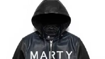 Marty Supreme Hooded Leather Jacket of Marty (Timothée Chalamet) as seen in Marty Supreme