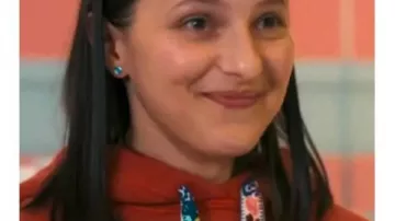 Run Away 2026 Ellie Henry Red Floral Hoodie worn by (Ellie Henry) in Run Away