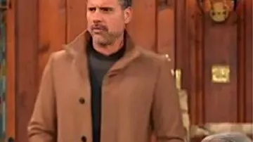 The Young and the Restless Nick Newman Camel Coat as seen in The Young and the Restless