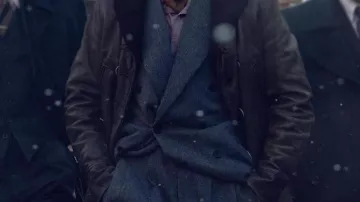 Barry Keoghan Peaky Blinders The Immortal Man Brown Leather Jacket (Barry Keoghan) in Peaky Blinders: The Immortal Man