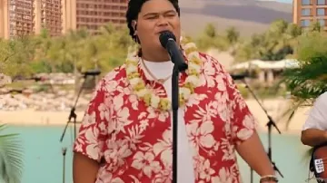 Iam Tongi Disney Parks Magical Christmas Day Parade Floral Shirt in Disney Parks Magical Christmas Day Parade