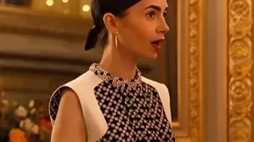 Emily in Paris S05 Lily Collins Floral Pant worn by Emily Cooper (Lily Collins) as seen in Emily in Paris (S05)