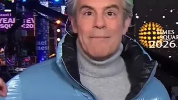 Andy Cohen New Years Eve Jacket of Andy Cohen in Watch What Happens Live with Andy Cohen