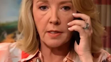 Nikki Newman Floral Silk Shirt as seen in The Young and the Restless