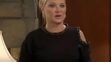 Sharon Newman Cutout Shoulder Sweater as seen in The Young and the Restless