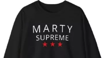 Limited Edition Streetwear Sweatshirt worn by Marty (Timothée Chalamet) as seen in Marty Supreme