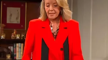 The Young and the Restless Nikki Newman Red Double Breasted Coat of (Nikki Newman) as seen in The Young and the Restless