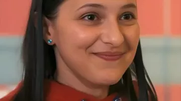 Run Away 2026 Ellie Henry Red Floral Hoodie as seen in Run Away (S01)