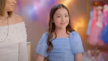 Abercrombie Emerson Puff Sleeve Top worn by Miah von Grolman as seen in Dance Moms: A New Era (S02E02)