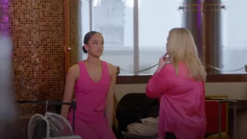 Editor Studio Stretch Twill High Waisted Cropped Flare Pant worn by Kaeli Ware as seen in Dance Moms: A New Era (S02E03)