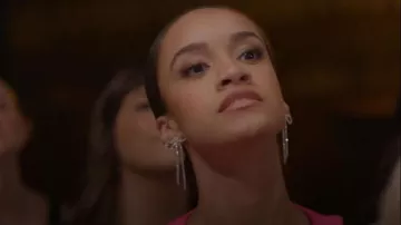 J. Crew Crystal Bow Statement Earrings worn by Kaeli Ware as seen in Dance Moms: A New Era (S02E03)
