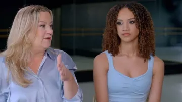 ForeFair Women Sleeveless Sexy Backless Going Out Crop Top worn by Kaeli Ware as seen in Dance Moms: A New Era (S02E04)