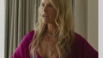 Landman S02 Ali Larter Túnica de seda usada por Angela Norris (Ali Larter) en Landman