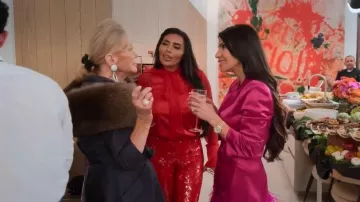 Michael Costello Harlow Pant worn by Taja Abitbol Cone as seen in Members Only: Palm Beach (S01E01)