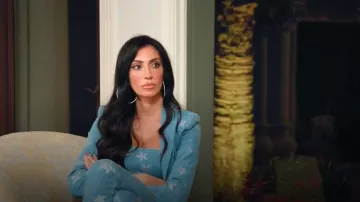 Romi Runway Brittney Energy Star Blazer worn by Ro-mina Ustayev as seen in Members Only: Palm Beach (S01E01)