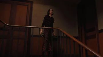 Marine Serre Recycled Moon Jersey Stirrup Leggings worn by Emily Cooper (Lily Collins) as seen in Emily in Paris (S05E06)