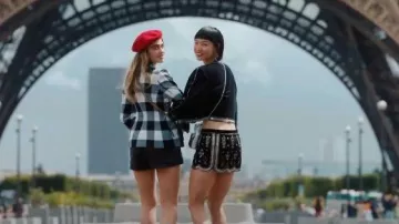 Isabel Marant Handore Skirt worn by Shay (Alice Hewkin) as seen in Emily in Paris (S05E06)