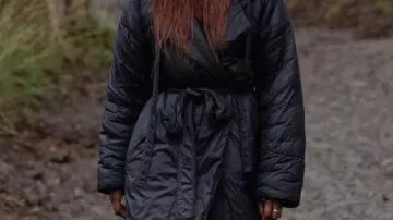28 Years Later: The Bone Temple Nia DaCosta Puffer Long Coat worn by (Nia DaCosta) in 28 Years Later Part 2: The Bone Temple