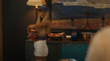 Levi's 501® Original Disco Nights High Rise Stretch Denim Shorts worn by Ainsley Norris (Michelle Randolph) as seen in Landman (S02E08)