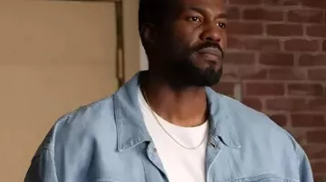 Wonder Man Yahya Abdul-Mateen II Blue Denim Jacket worn by Simon Williams / Wonder Man (Yahya Abdul-Mateen II) in Wonder Man