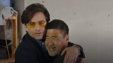 Oliver Peoples Tk-3 Sunglasses worn by John Stamos as seen in Celebrity IOU (S11E01)