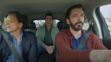 Chaqueta de ante Todd Snyder Dean usada por Jonathan Scott vista en Celebrity IOU (S11E01)