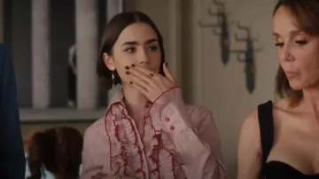 Thomas Sabo x Haribo Mini Red Goldbear Ring worn by Emily Cooper (Lily Collins) as seen in Emily in Paris (S05E07)