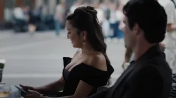 Fiona Franchimon Nº1 Hairpin Steel with Swarovski Crystals White Gold Finish worn by Mindy Chen (Ashley Park) as seen in Emily in Paris (S05E07)