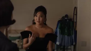 Guzema Butterfly Choker Diamonds in Yellow Gold worn by Mindy Chen (Ashley Park) as seen in Emily in Paris (S05E07)