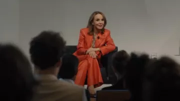 Roberto Cavalli Low Rise Flared Trousers worn by Sylvie Grateau (Philippine Leroy-Beaulieu) as seen in Emily in Paris (S05E07)