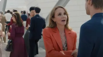 Charlotte Chesnais Triplet Earring 18K Gold worn by Sylvie Grateau (Philippine Leroy-Beaulieu) as seen in Emily in Paris (S05E07)