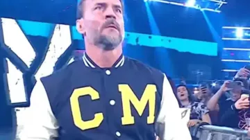 CM Punk Steiner Bros Varsity Jacket of CM Punk in WWE Raw