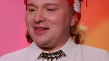 Rupauls Drag Race S18 Jane Don’t White Figured Graphic Shirt as seen in RuPaul's Drag Race