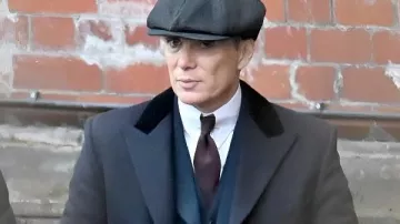 Peaky Blinders The Immortal Man Tommy Shelby Blue Coat worn by Thomas 'Tommy' Shelby (Cillian Murphy) as seen in Peaky Blinders: The Immortal Man