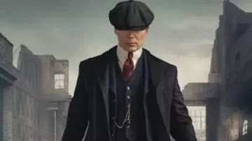 Peaky Blinders: The Immortal Man 2026 Tommy Shelby Black Coat worn by Thomas 'Tommy' Shelby (Cillian Murphy) as seen in Peaky Blinders: The Immortal Man
