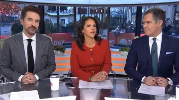 Veronica Beard Jessup Tailored Jacket worn by Laura Jarrett as seen in Today on January 5, 2026