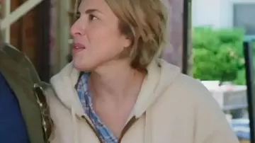 Home Town S10 Erin Napier Sherpa Zip Up Hooded Jacket used by (Erin Napier) as seen in Home Town