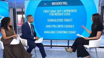 Manolo Blahnik Maysale Woven Buckle Pumps worn by Natalie Azar as seen in Today on January 5, 2026