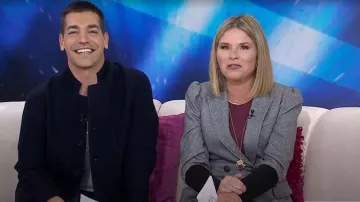 Buck Mason Felted Chore Coat worn by Matt Rogers as seen in Today with Jenna & Friends on January 5, 2026