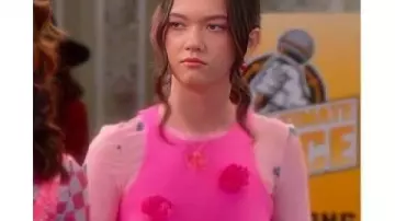 Electric Bloom Tulip Aoki Butterfly Top worn by Tulip (Ruby Marino) as seen in Electric Bloom (S01E16)